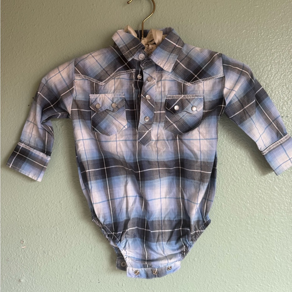 Rafter C Shirt bebé Blue and White